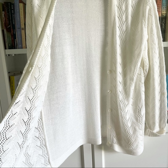Vintage Made in Italy Crochet Cardigan Sweater - Picture 8 of 15